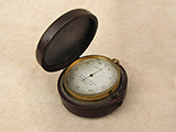 Antique pocket barometer altimeter by Murray & Heath, circa 1870's.